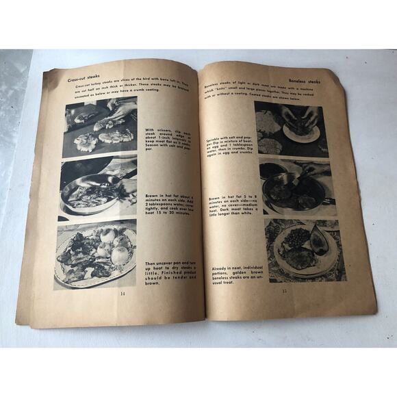 Vintage 1950 Thanksgiving USDA Turkey Cooking Recipe Farmers Bulletin Booklet - Picture 7 of 11